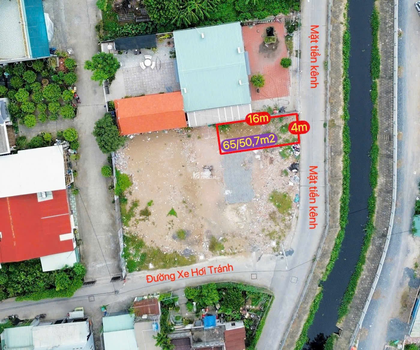 BÁN ĐẤT MẶT TIỀN RẠCH - NGUYỄN THỊ NHUẦN, AN PHÚ ĐÔNG, Q12