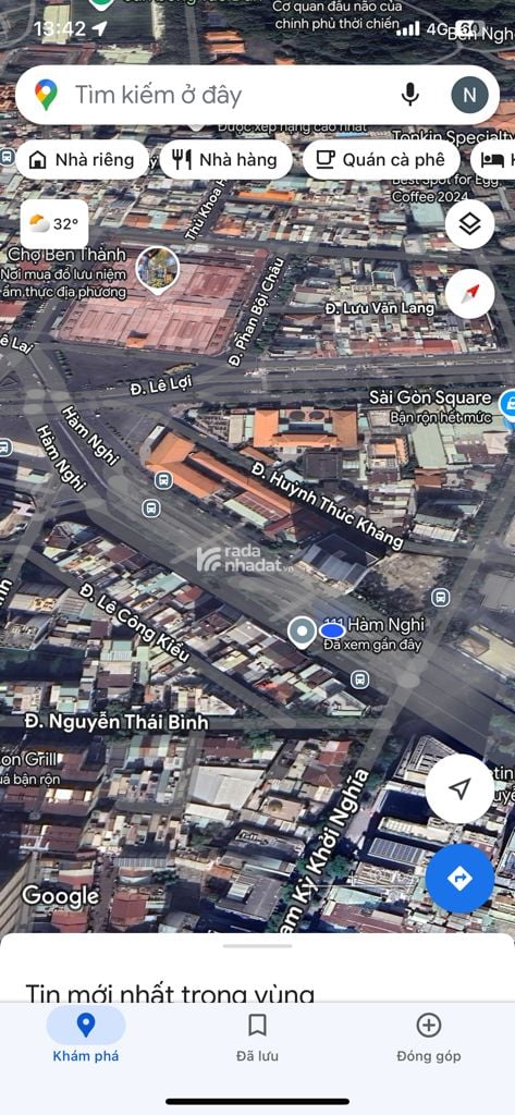 Mặt tiền Hàm Nghi vị trí siêu đắc địa, , đối diện trạm trung chuyển xe Buýt, gần chợ Bến Thành