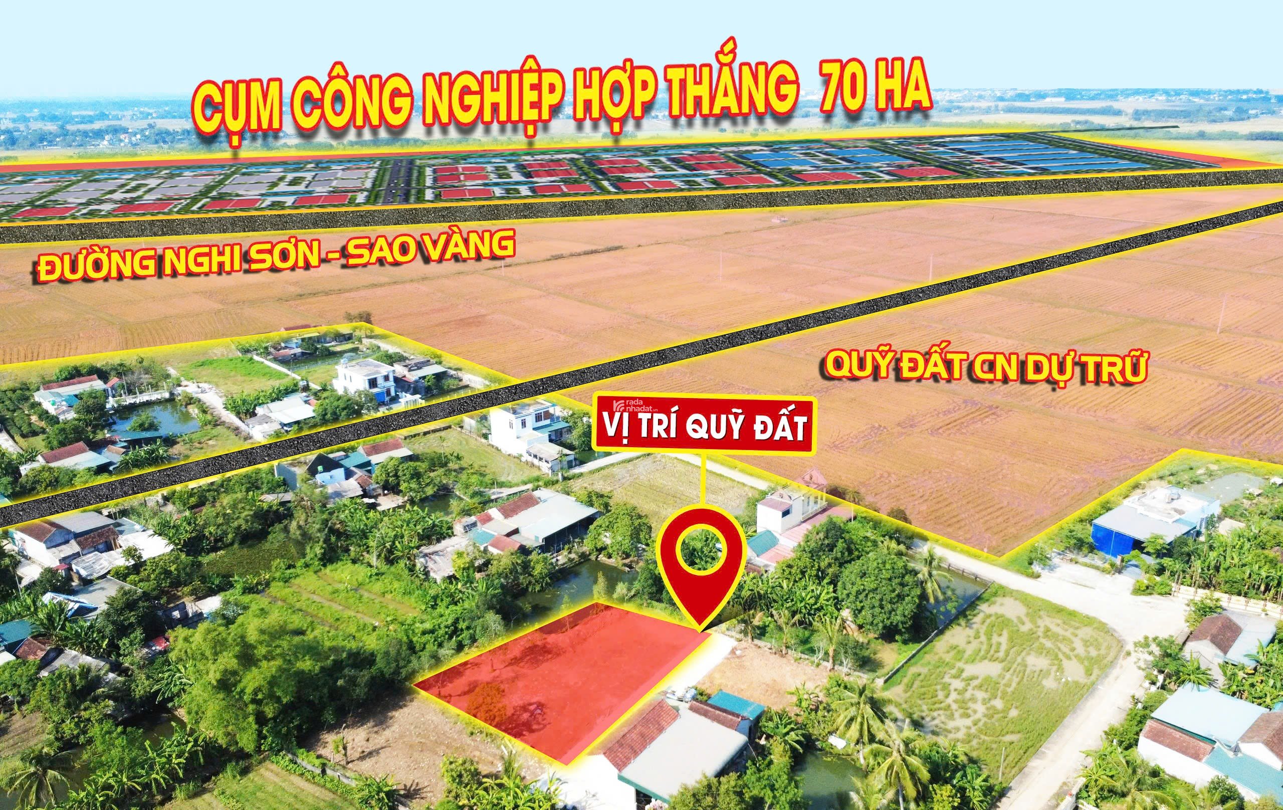 BÁN GẤP ĐẤT NỀN – GẦN CỤM CÔNG NGHIỆP HỢP THẮNG – Giá CHỈ từ 400triệu/m2