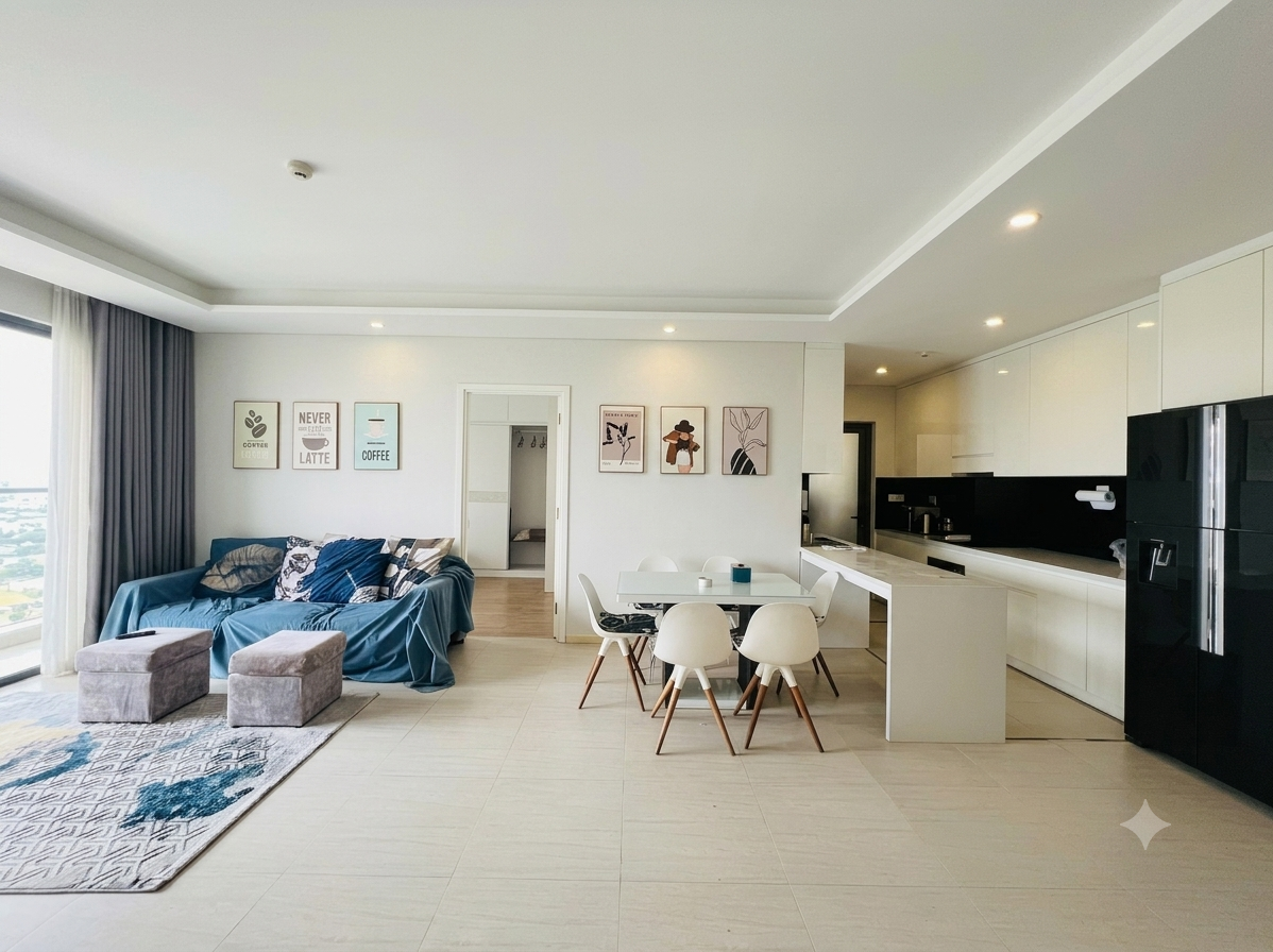 Cho thuê 27 triệu/tháng căn 2PN Đảo Kim Cương Quận 2, Full Nội Thất Đẹp, Diện tích lớn