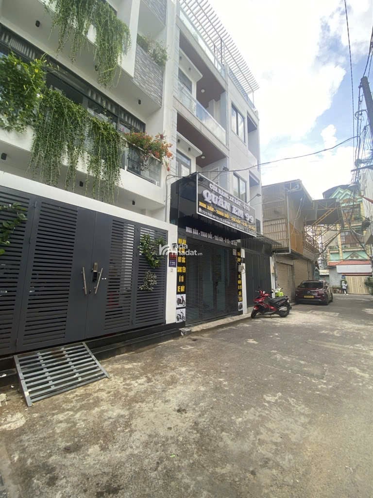 Nhà mới đẹp 4 tầng Phan Huy Ích  P15  Tân Bình  4x15m  Hẻm 8m  Giá 8.5 tỷ