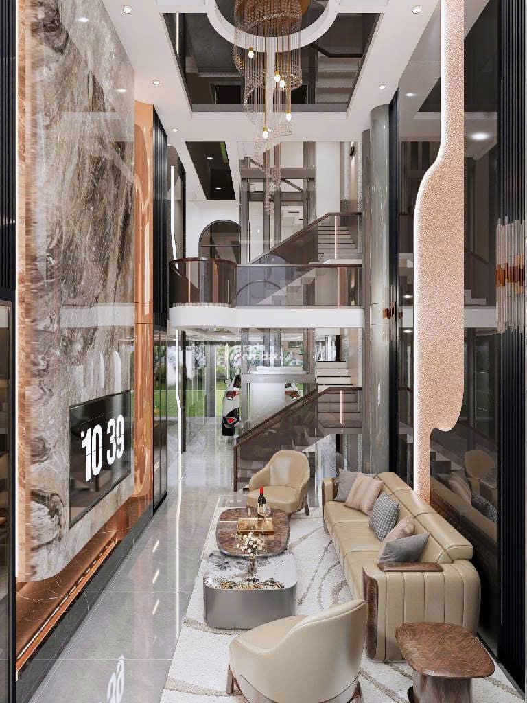 Nhà 5 tầng mới xây Dương Thị Mười Tân Thới Hiệp Q12 4x18m xe hơi vào nhà Giá 9.7 tỷ