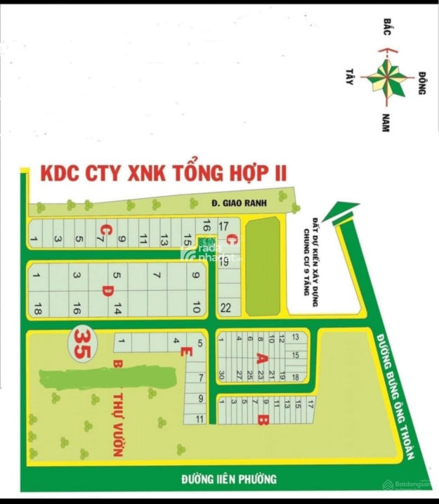 Nền biệt thự 220,4m2 ngay góc đường Bưng Ông Thoàn , SHR , liền kề Vinhomes Grand Park