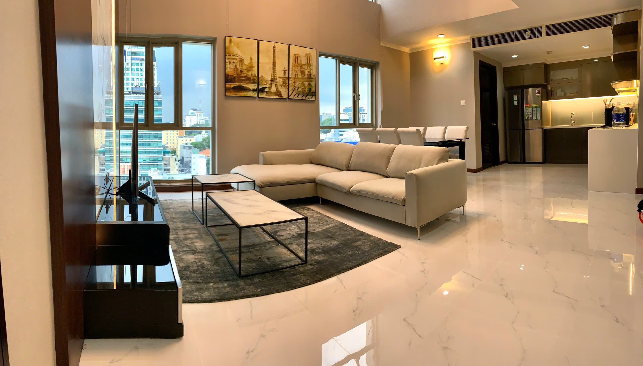 Cho thuê căn hộ penthouse duplex 4Pn Saigon Pavillon Full nội thất cao cấp 43Tr Xem