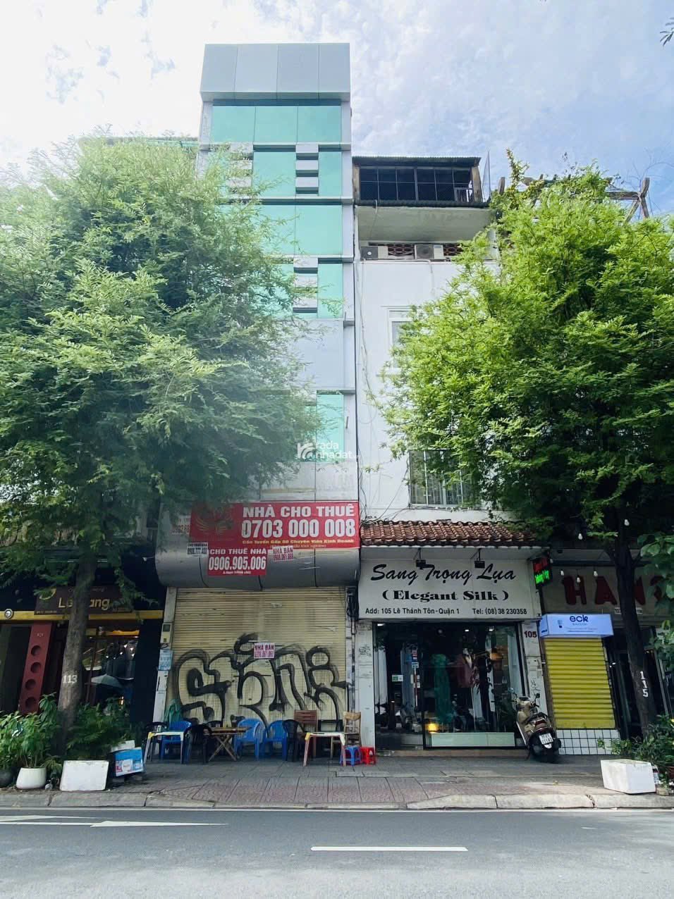 HDT 150tr/th  80 tỷ! Bán MT Lê Thánh Tôn, Q.1 4x17.5m  4 tầng.