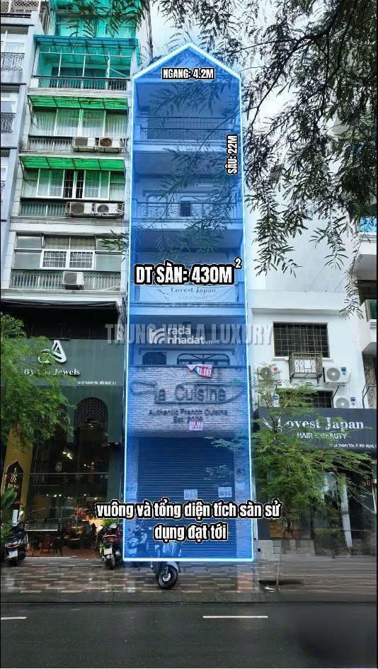 HDT 150tr/th  80 tỷ! Bán MT Lê Thánh Tôn, Q.1 4x17.5m  4 tầng.