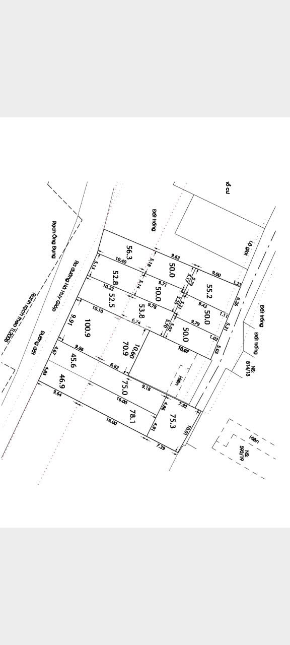 ĐẤT THỔ CƯ 1/HÀ HUY GIÁP -  SÔNG ÔNG ĐỤNG, THẠNH LỘC, QUẬN 12
