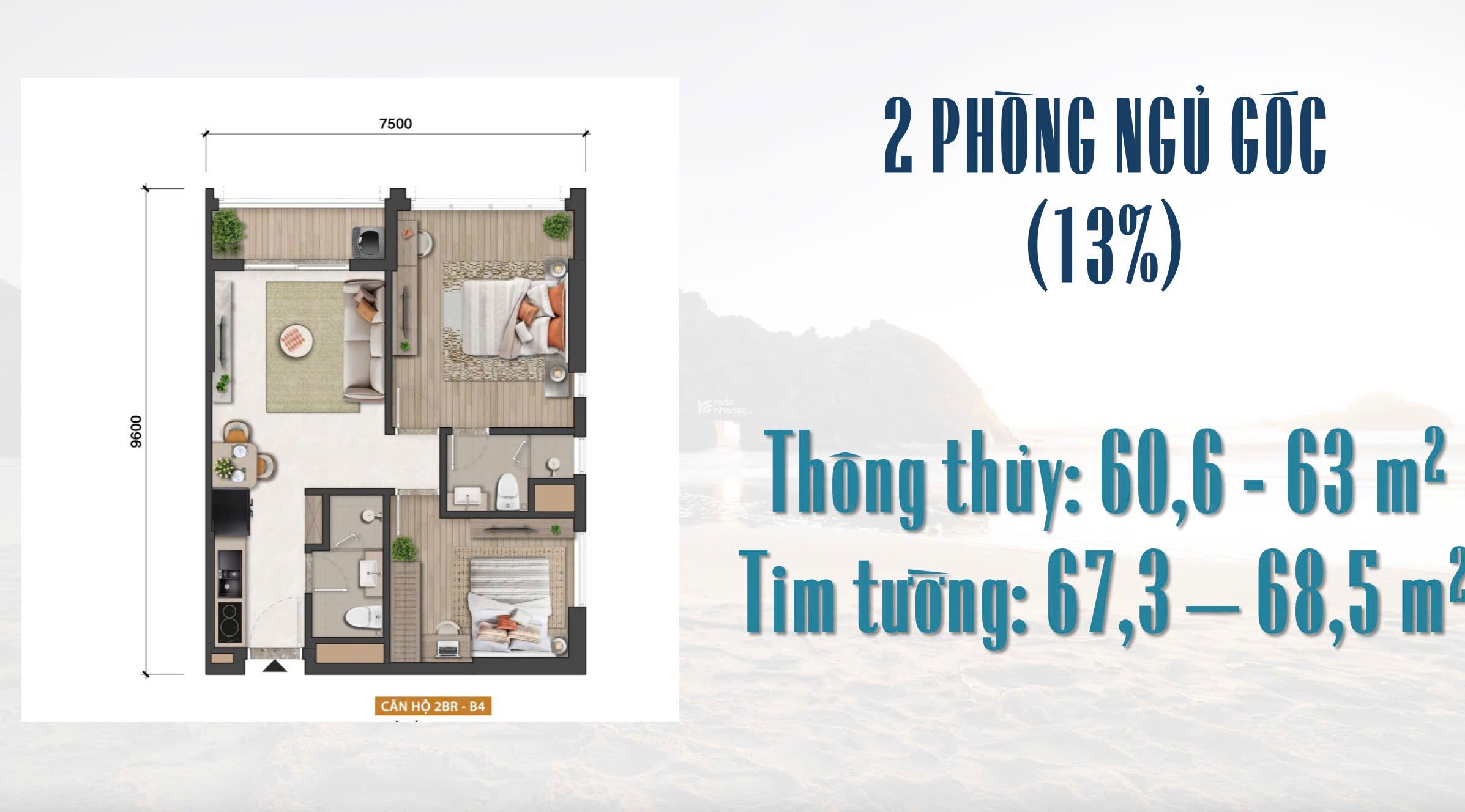 Bán chung cư đẹp xuất sắc tại Blanca City ( Sun Group ) chỉ với 2.5tỷ được CK lên đến 23%