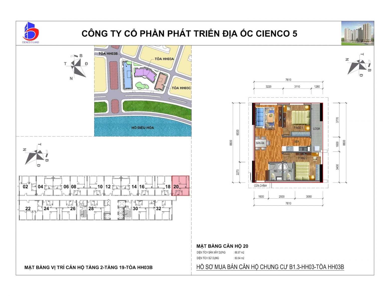  Chủ cần bán gấp, giảm sâu căn góc chung cư Thanh Hà Cienco 5