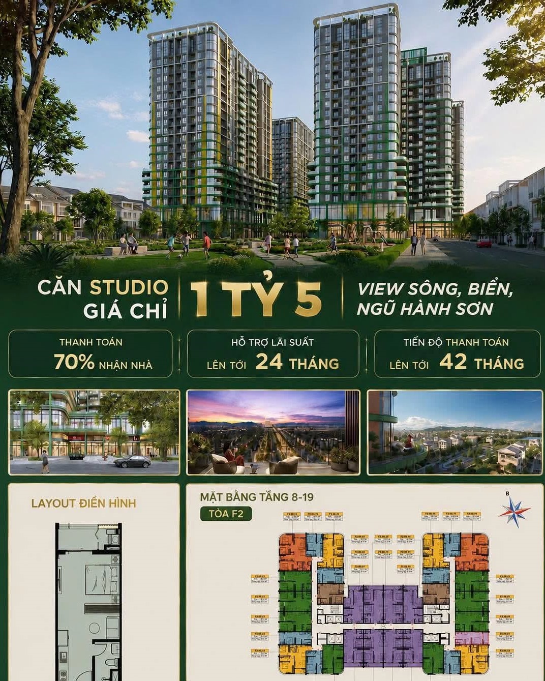 Căn hộ F2 Mai Fours Tower từ 1,8 tỷ - Nhận booking ưu tiên chọn căn đẹp