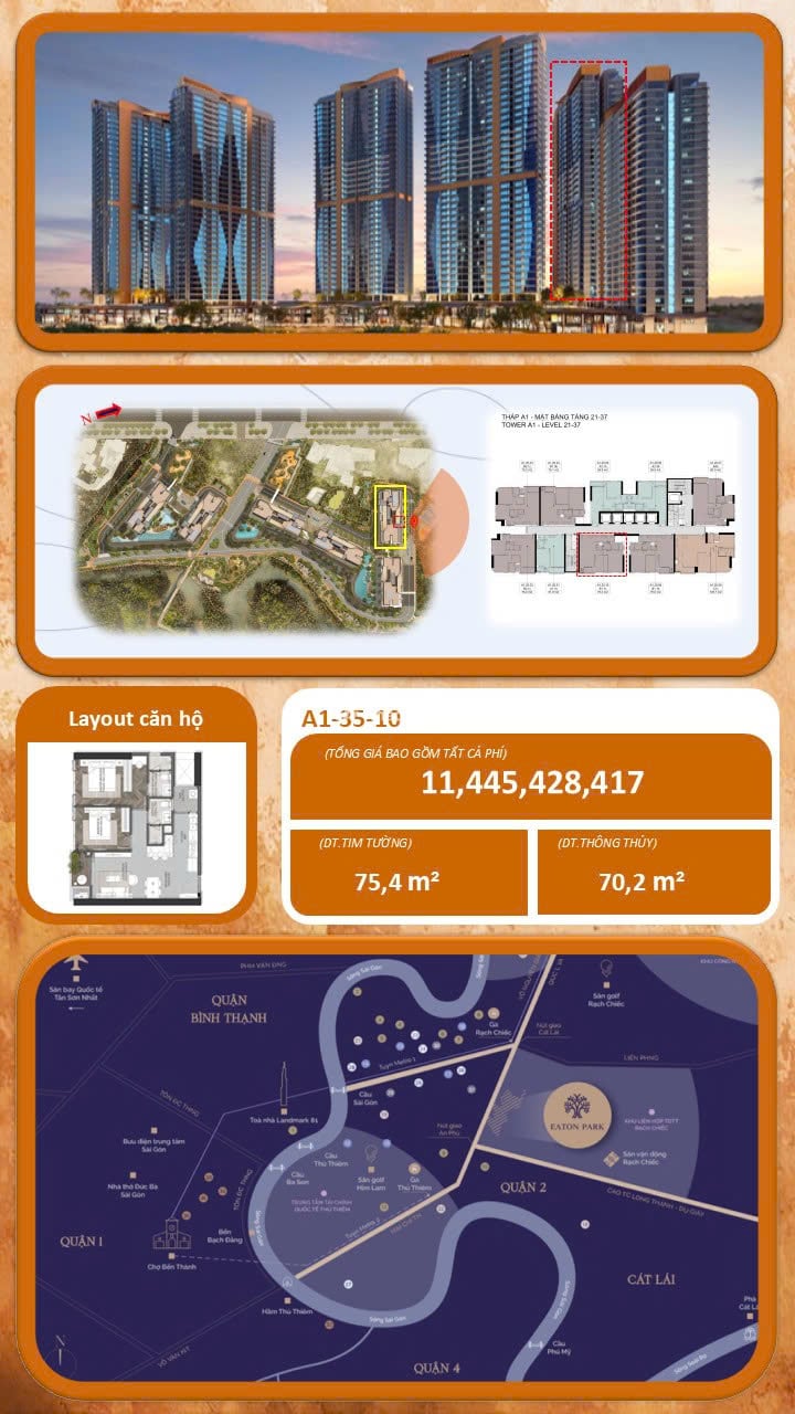 Căn Hộ cao cấp Eaton Park - Mai Chí Thọ, Quận 2