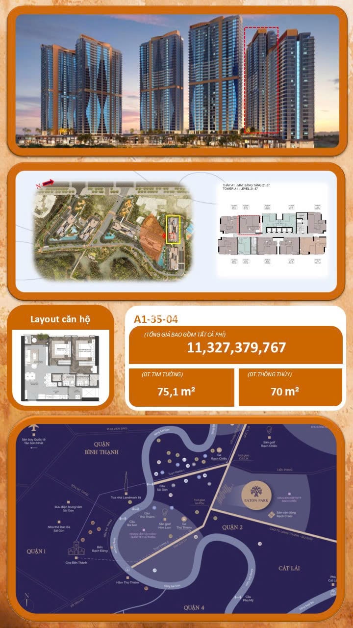 Căn Hộ cao cấp Eaton Park - Mai Chí Thọ, Quận 2