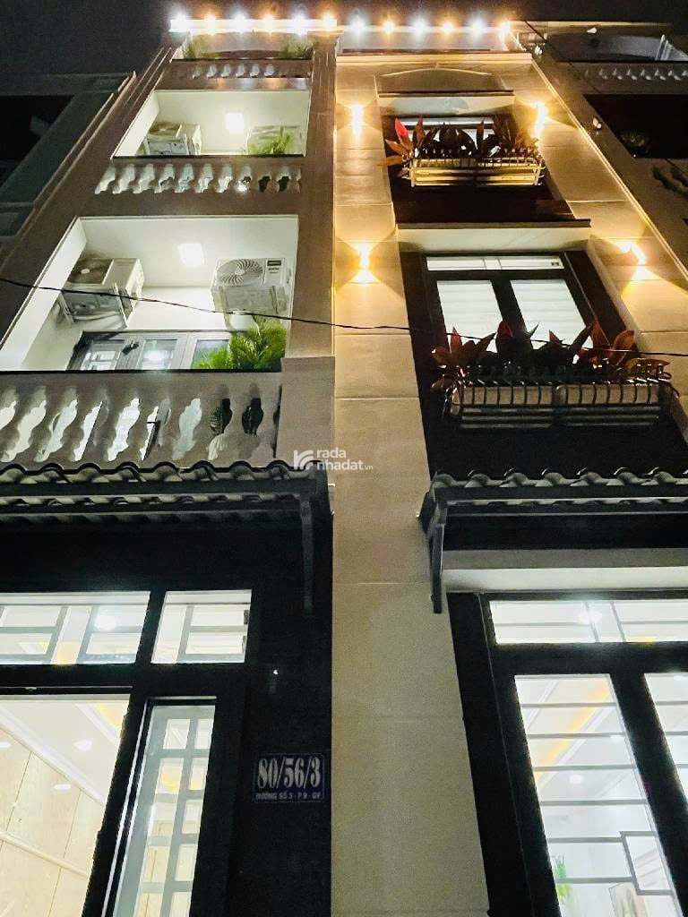 Nhà mới 4 tầng Đường số 3  P9  Gò Vấp  Hẻm xe hơi  Ngang 5.5m  Giá 5.98 Tỷ