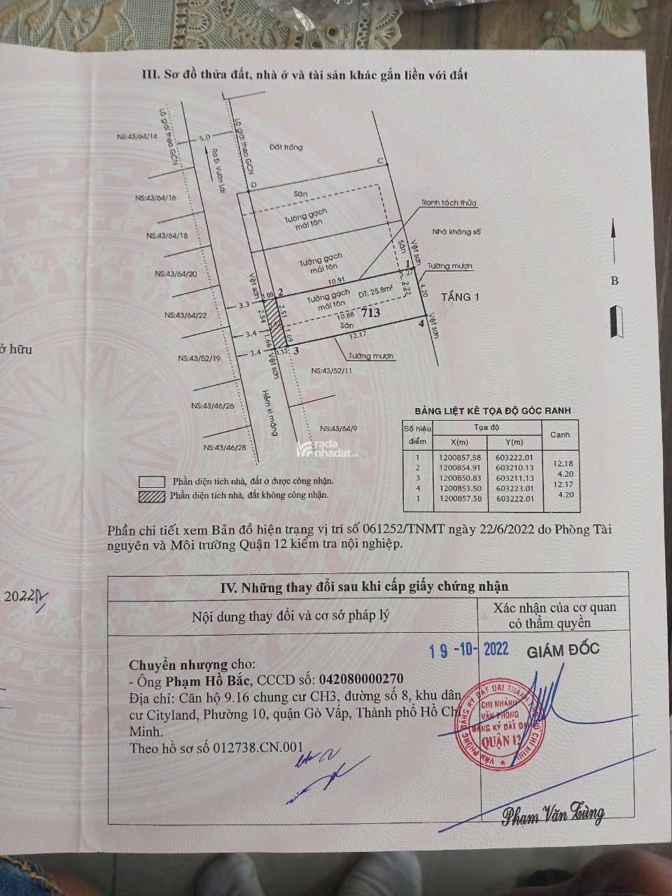 BÁN ĐẤT ĐẸP 3.X TỶ VƯỜN LÀI, AN PHÚ ĐÔNG, Q12 -  50M2