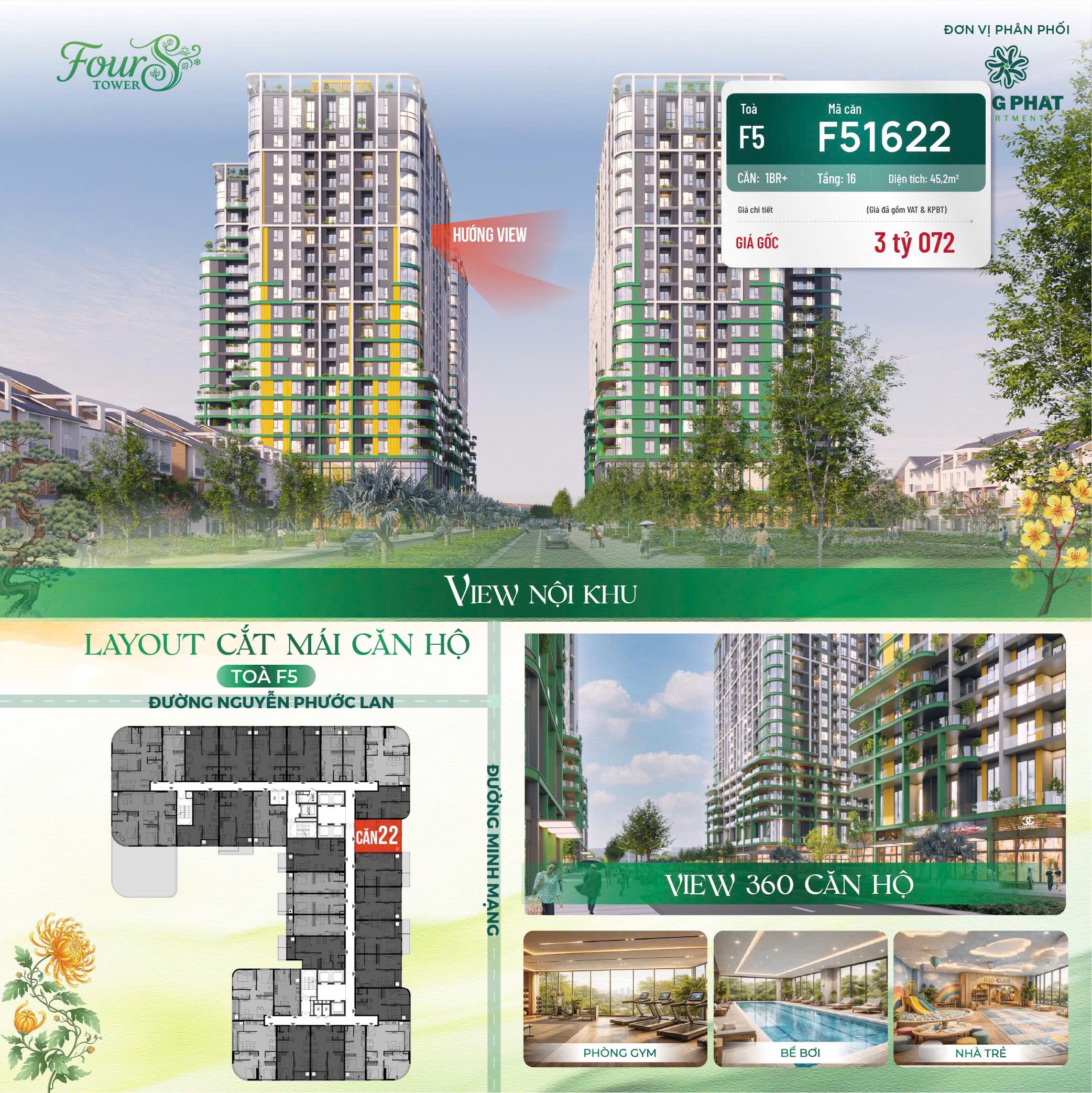 2.3 TỶ FULL CĂN 2 PHÒNG NGỦ - 1 NVS - TẦNG CAO - GIÁ TỘT TẠI SUN FOURS TOWER - NAM ĐÀ NẴNG