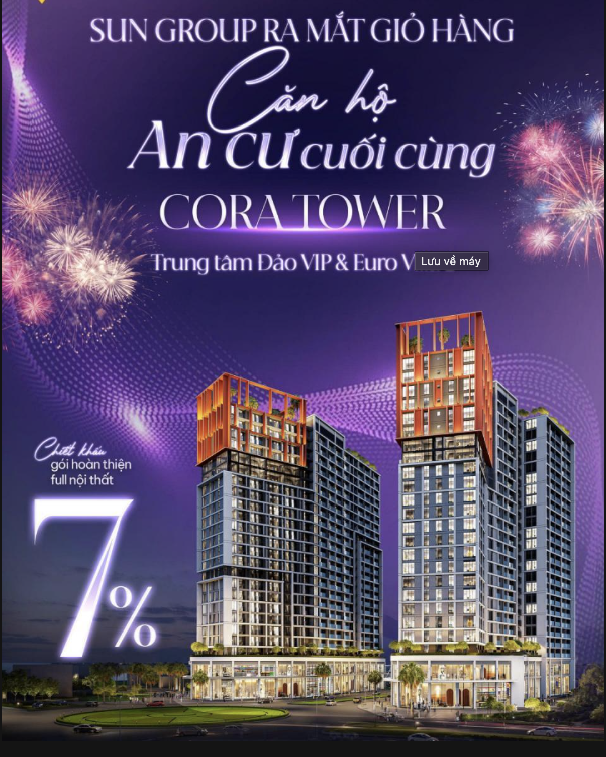 PENTHOUSE CORA TOWER SỞ HỮU LÂU DÀI, TRẦN CAO 7M, THIẾT KẾ DUPLEX GIÁ TRỊ KHAI THÁC VƯỢT TRỘI