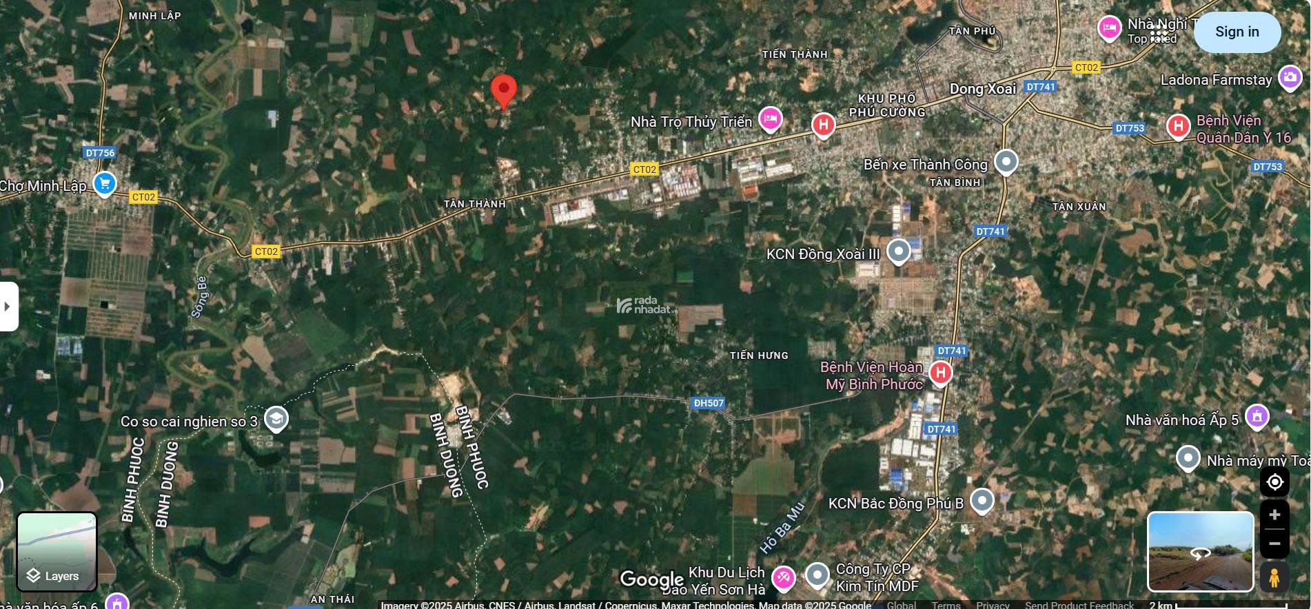 Đất thổ cư trung tâm thành phố đồng xoài 