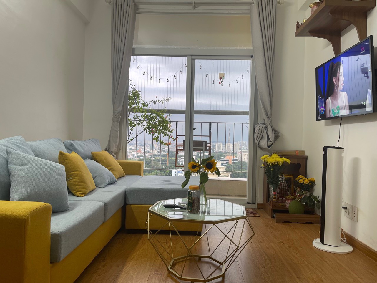 Bán CH chung cư Prosper Plaza, Q12, 65m2, 2PN, 2WC full nt đẹp,view thoáng, giá 3,2 tỷ, sổ hồng sẵn