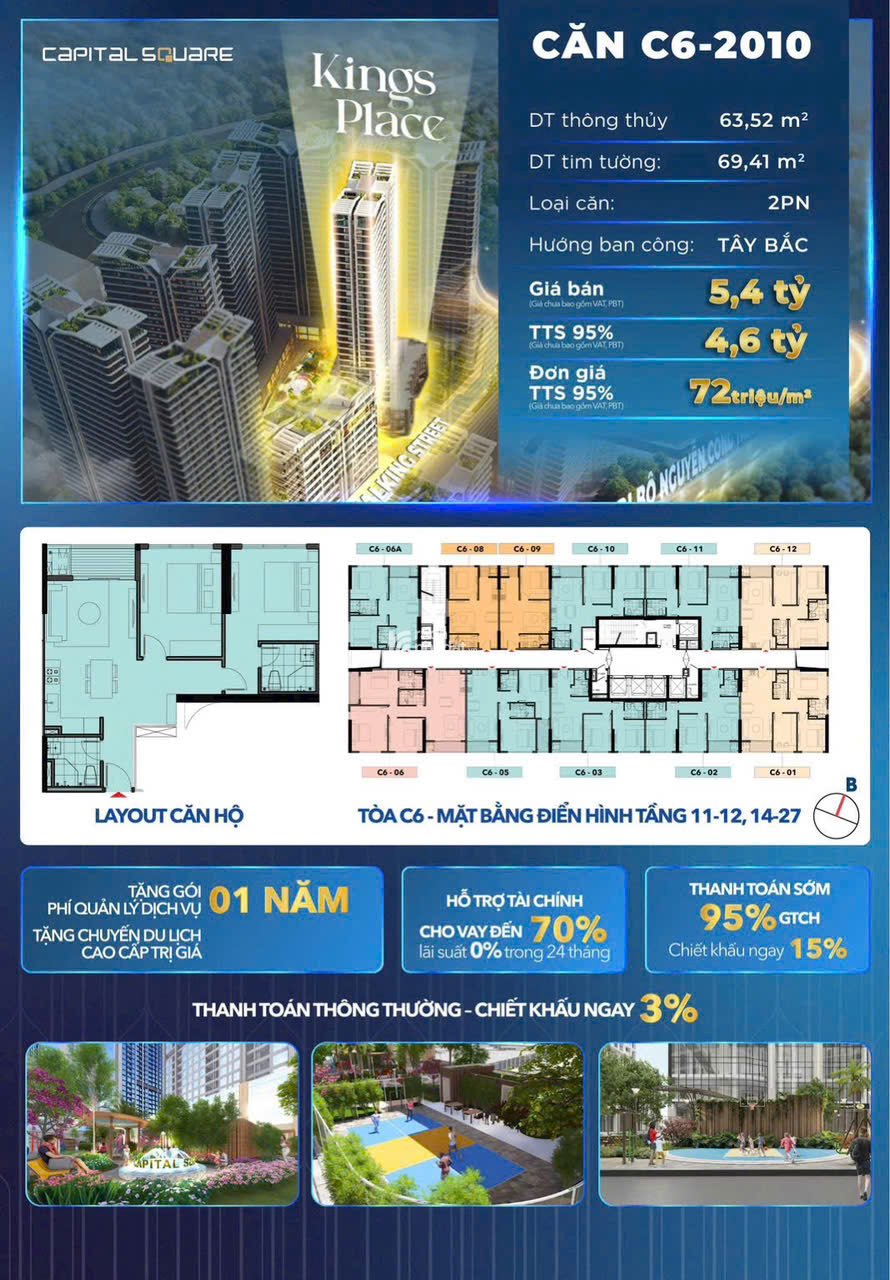 Capital Square Đà Nẵng chính thức mở bán, view sông Hàn, biển Mỹ Khê- 72tr/m2