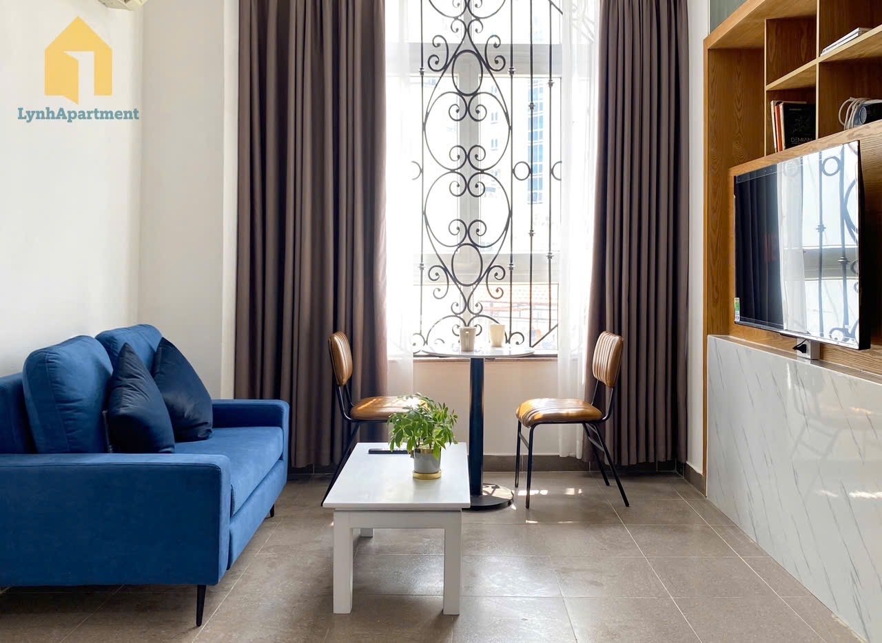 Cho Thuê Căn Hộ Full Nội Thất Cửa Sổ 1PN Có Thang Máy Quận 1