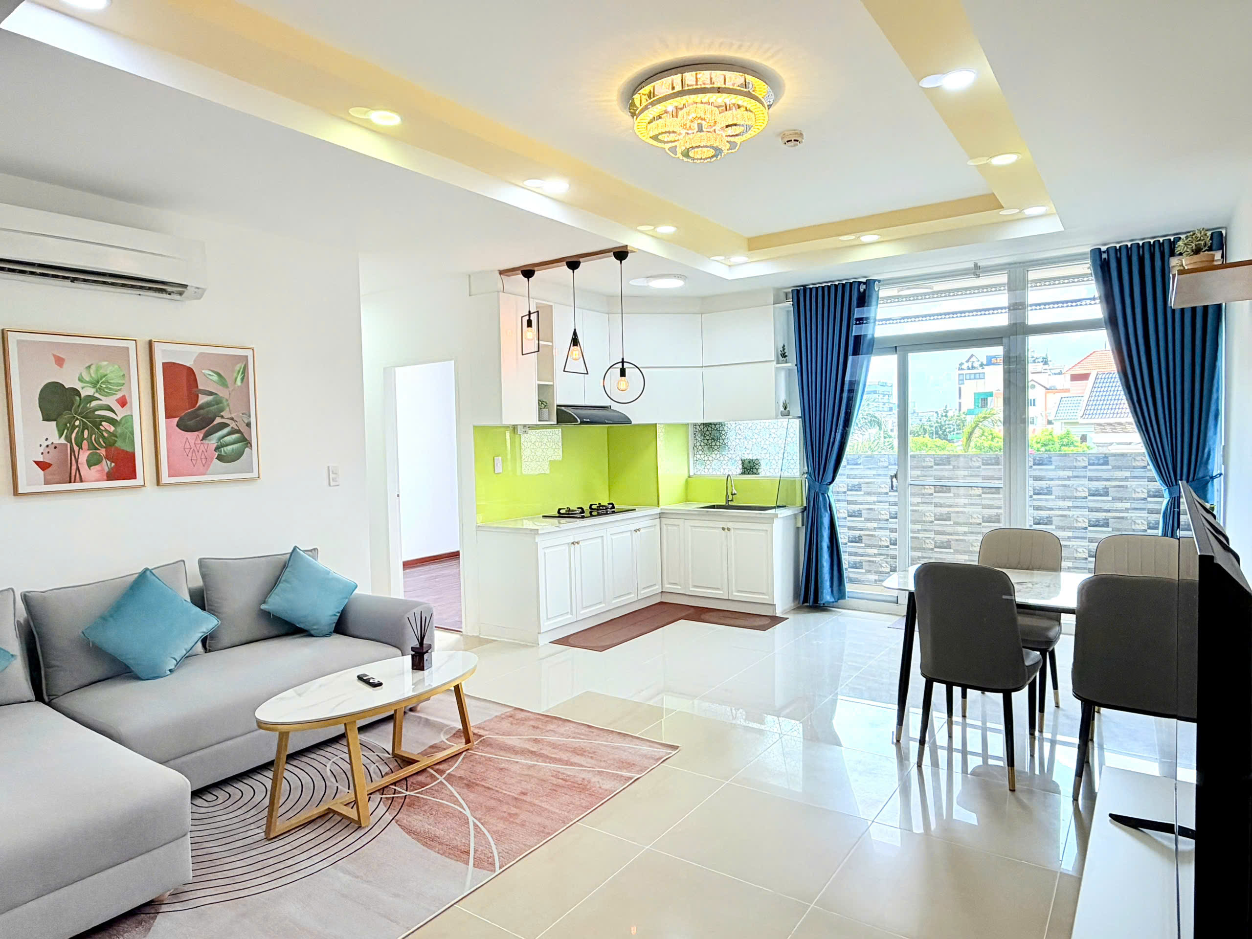Chính chủ căn góc 83m2 Hoàng Kim Thế Gia, sổ hồng sẵn, nhà mới, nội thất
