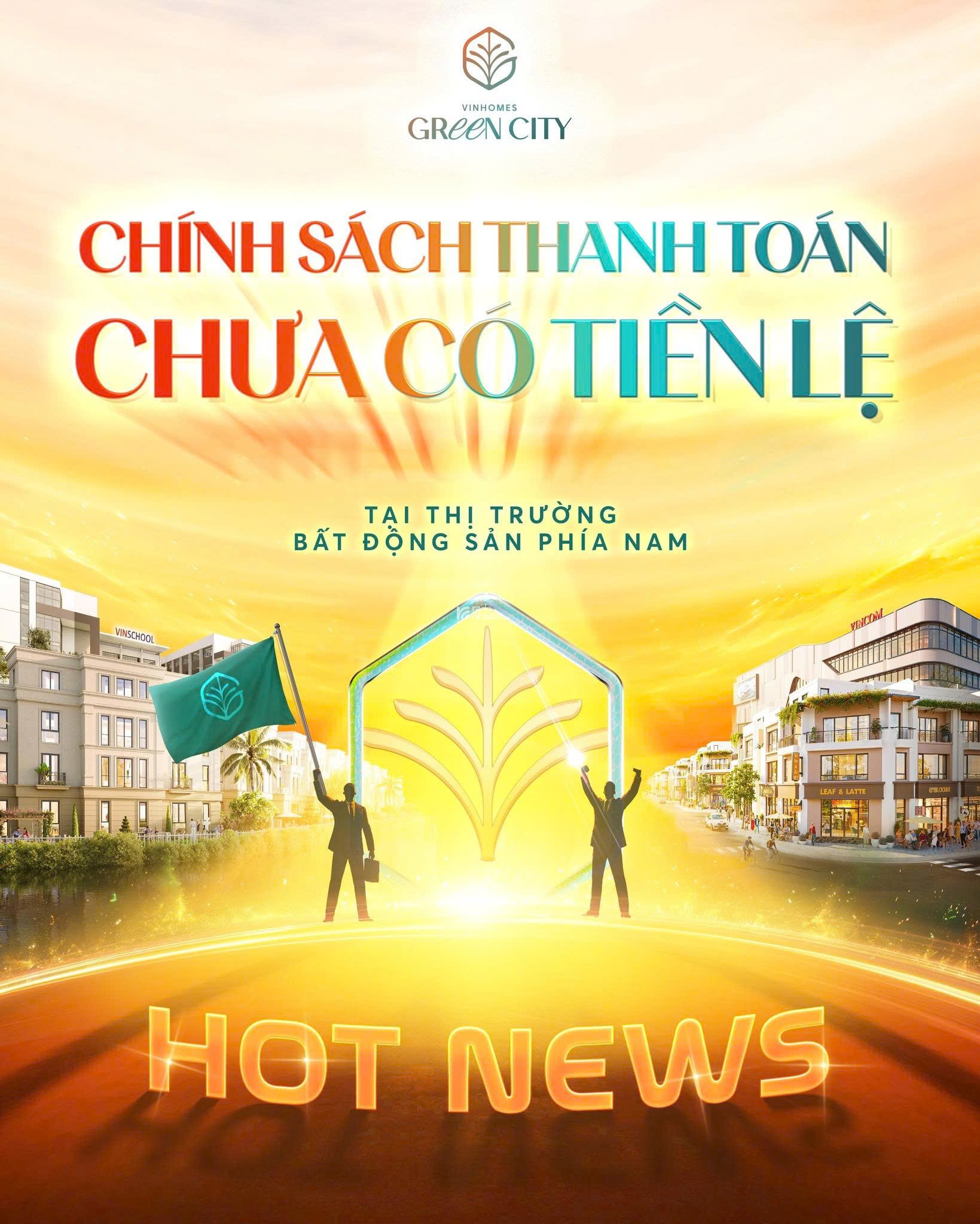CHỈ TỪ 3,9 TỶ/CĂN NHÀ PHỐ, VINHOMES GREEN CITY, SỞ HỮU KHÔNG GIAN SỐNG ĐẲNG CẤP ALL-IN-ONE 