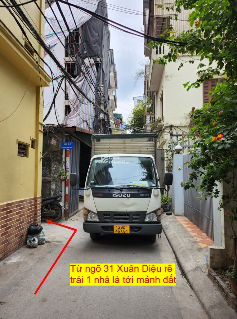 Cần bán mảnh đất thổ cư diện tích 120m2, 31/75 Đường Xuân Diệu, phường Quảng An, quận Tây Hồ