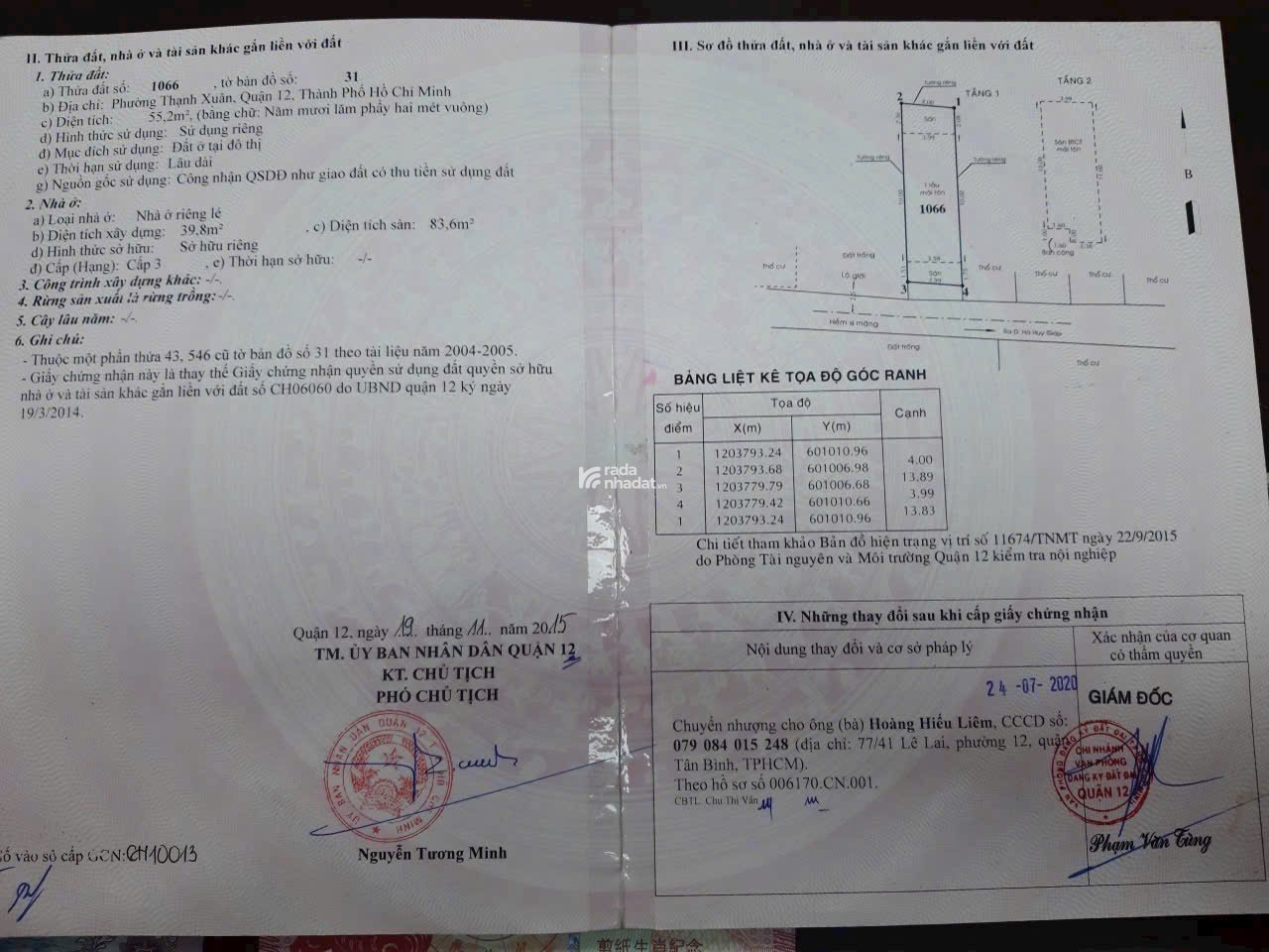 NHÀ ĐẸP TX33 - NHÀ TRỐNG XEM 24/24 - NHỈNH 4 TỶ