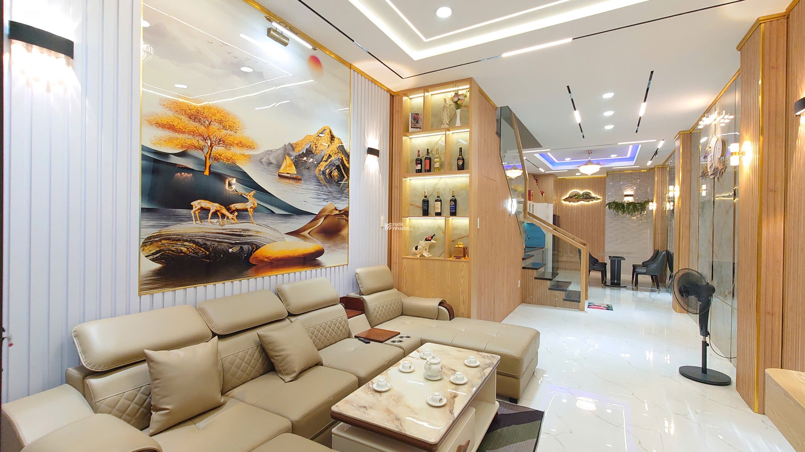 Nhà Thật - Nhà Đẹp Mới Xây 4 Tầng - Full Nội Thất - 4PN 5WC - 56m2 Cách Mặt Tiền Hoàng Văn Thụ 10M