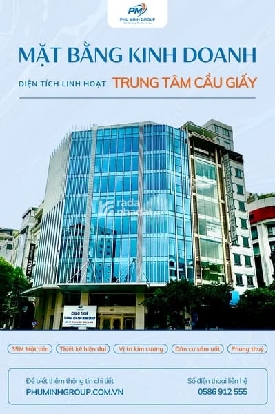 Cho thuê văn phòng hạng B 82 Trần Thái Tông, Cầu Giấy _ Thiết kế hiện đại, giao thông thuận lợi