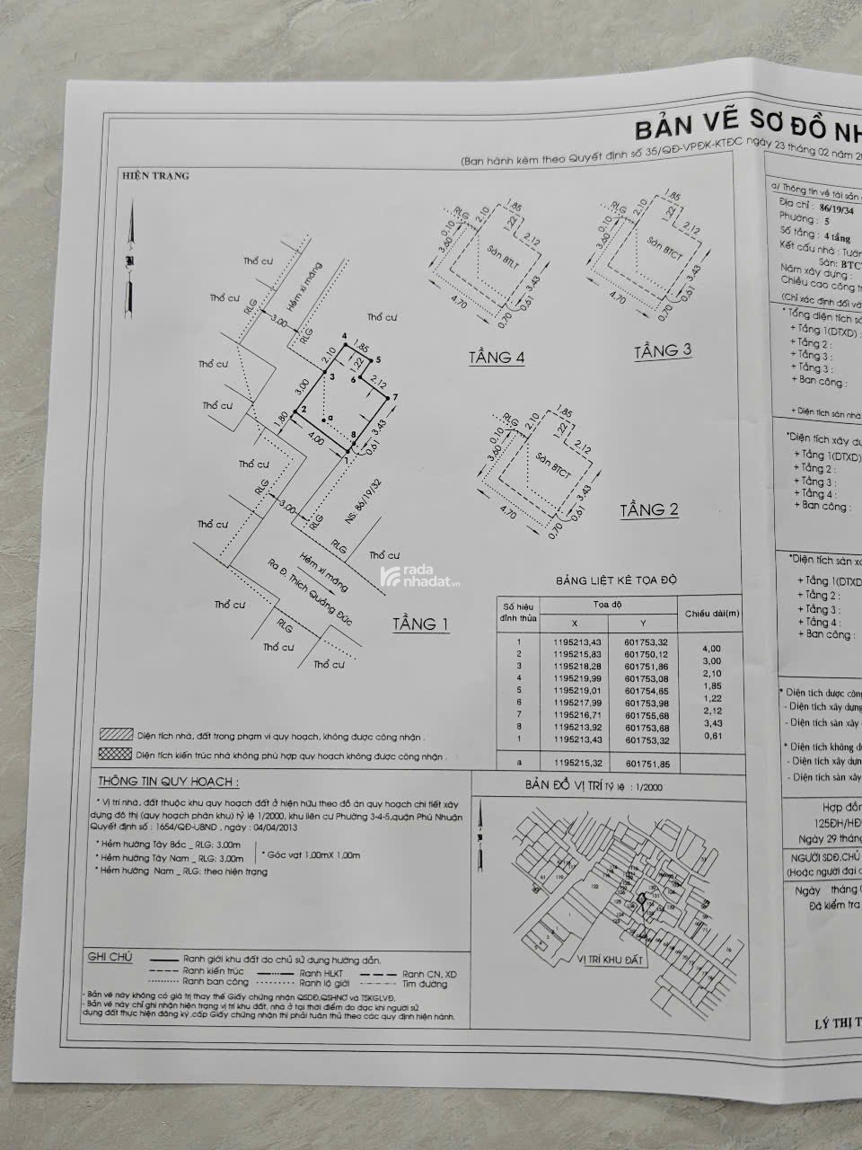 HOT: BÁN NHÀ 2 MẶT HẺM 86 THÍCH QUẢNG ĐỨC, P5, PHÚ NHUẬN