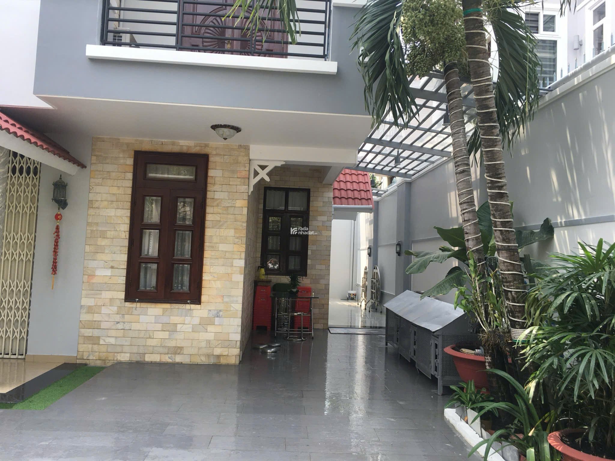 Cho thuê biệt thự sân vườn KDC Sông Đà,  Hiệp Bình Chánh  10m x 20m trệt 2 lầu 5PN giá 26tr