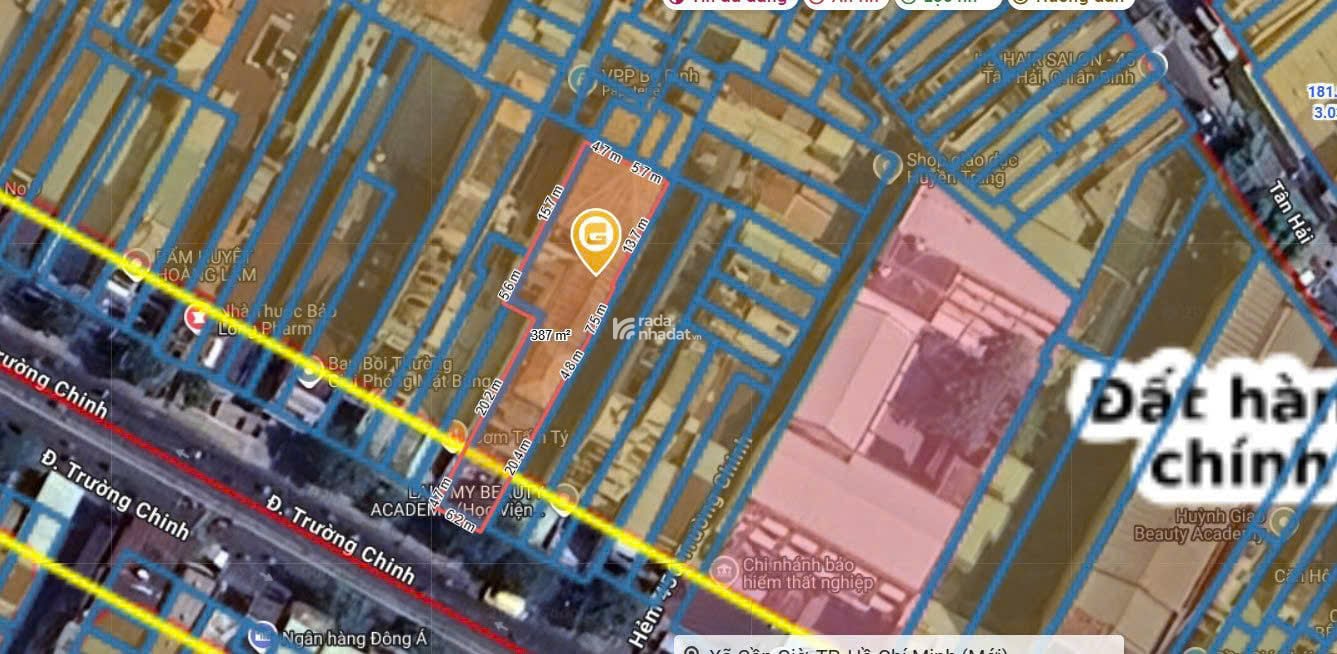 BÁN NHÀ PHỐ MẶT TIỀN TRƯỜNG CHINH  PHƯỜNG 13, TÂN BÌNH  DT 350M2, GIÁ CHỈ 68 TỶ