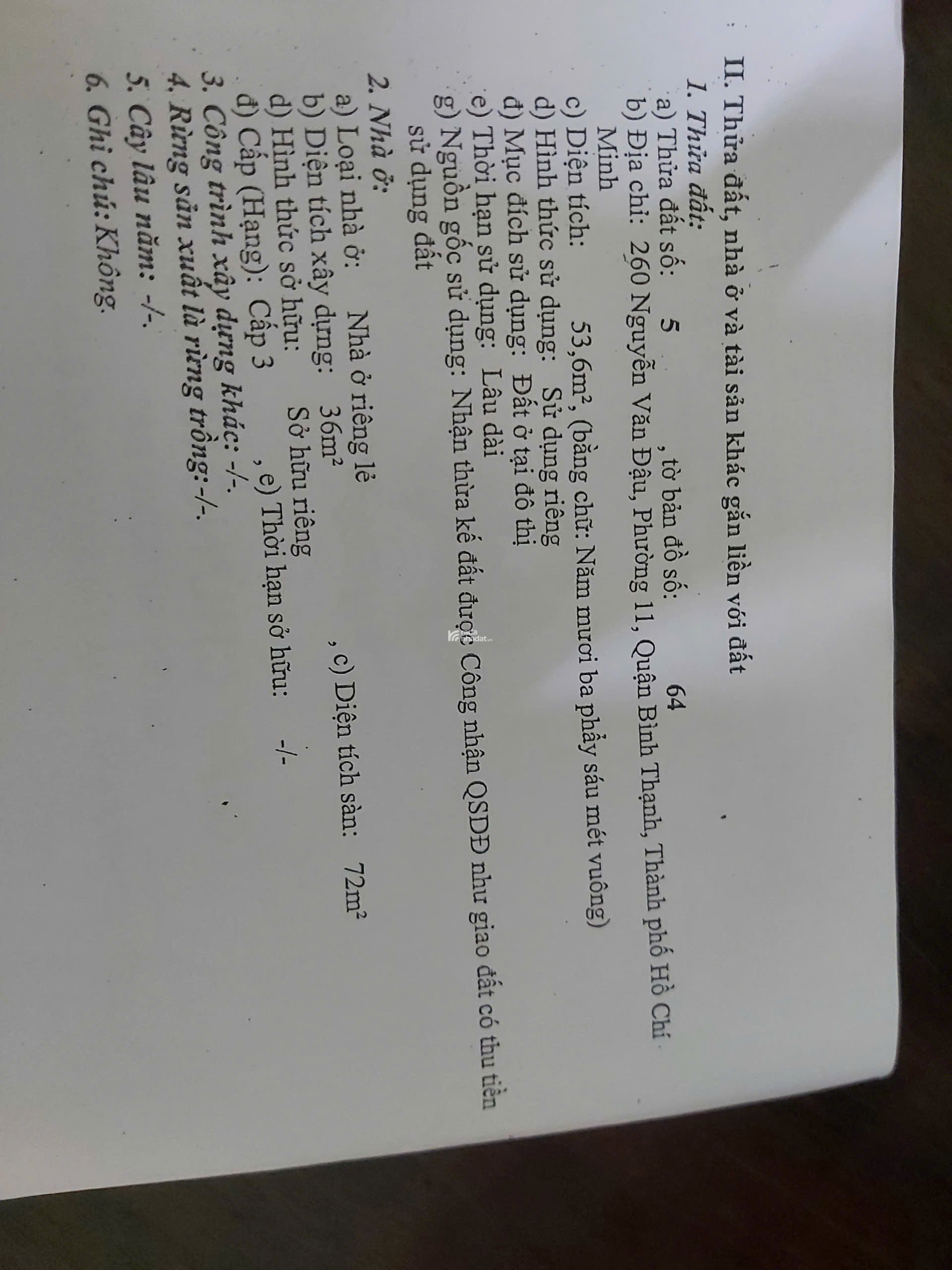 Nhà chính chủ bán mặt tiền Nguyễn Văn Đậu, ngay khu trung tâm an ninh tốt, kinh doanh sầm uất