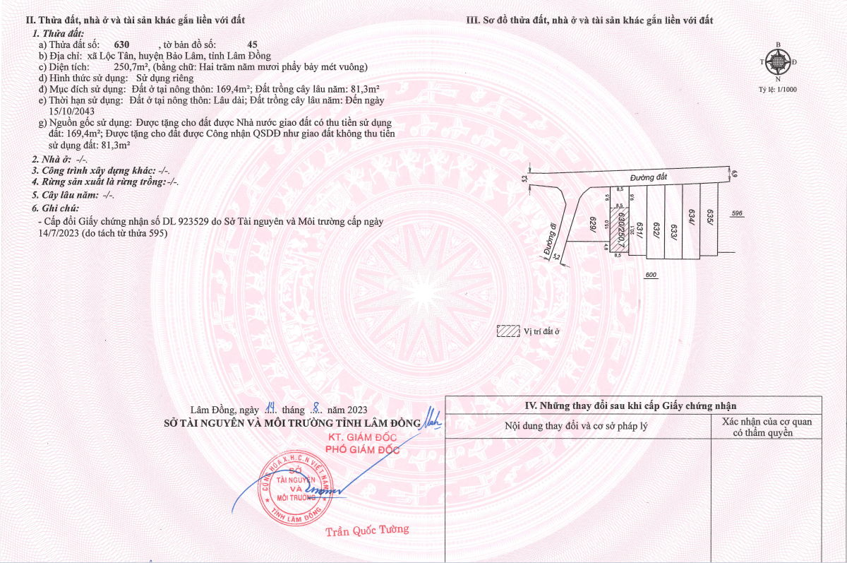 2 lô đất nền view đồi biệt thự mặt tiền đường Lý Thái Tổ (28m) nối dài TP. Bảo Lộc