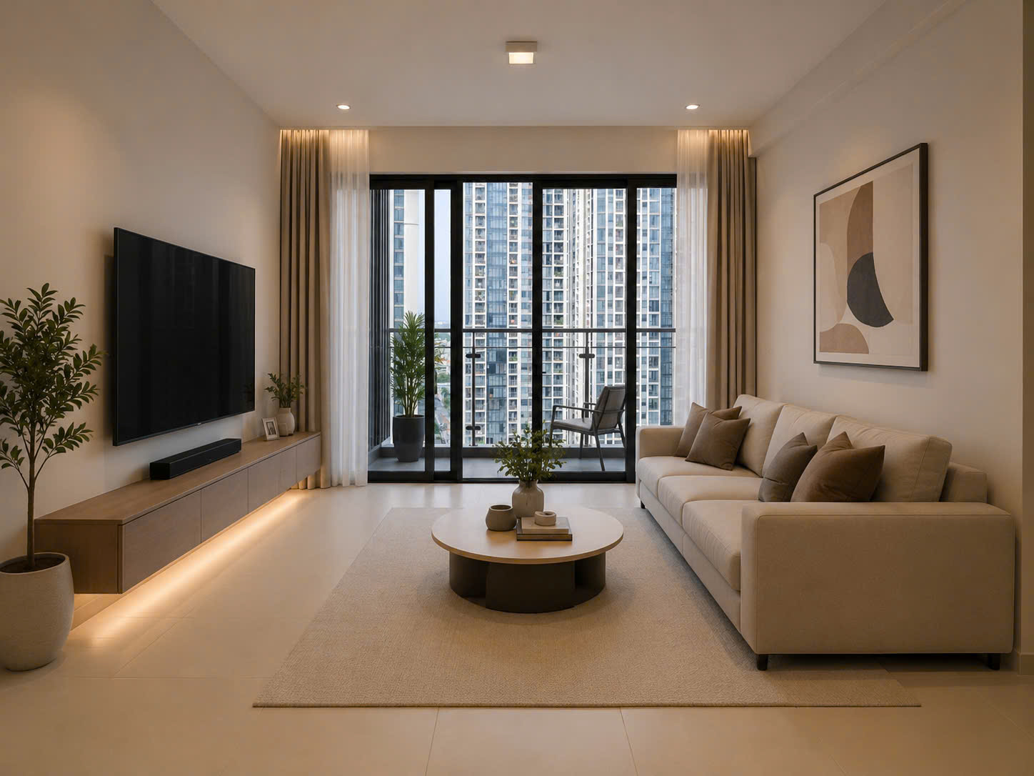 Căn hộ góc 3PN - 137m2 view hồ đẹp toàn cảnh Quận 1 và Landmark giá 8,3 tỷ