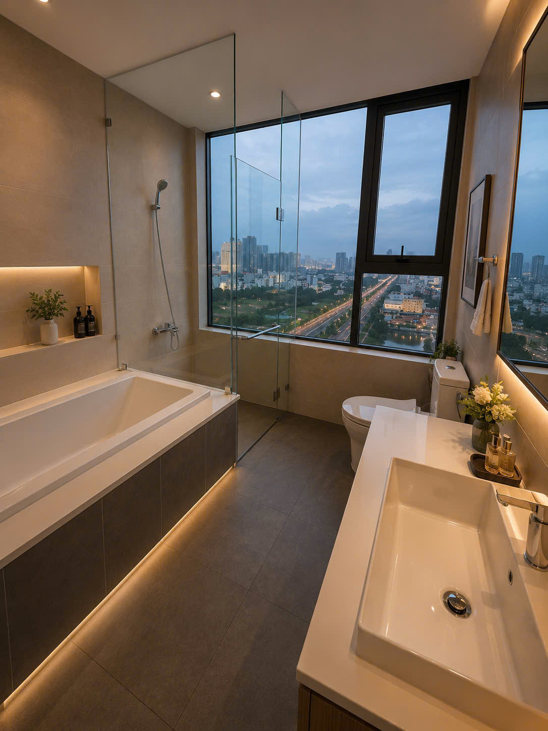 Căn hộ góc 3PN - 137m2 view hồ đẹp toàn cảnh Quận 1 và Landmark giá 8,3 tỷ
