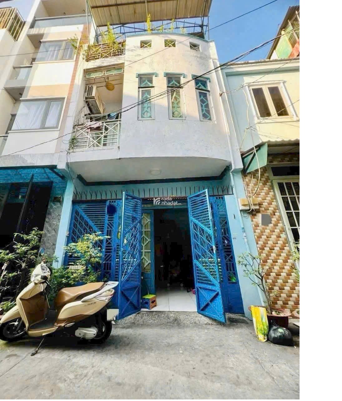 BÁN NHÀ 2 LẦU, HẺM 4M TRẦN VĂN ƠN, TÂN PHÚ, DT 4.5 X 10M, NỞ HẬU 5M, 4PN 3WC