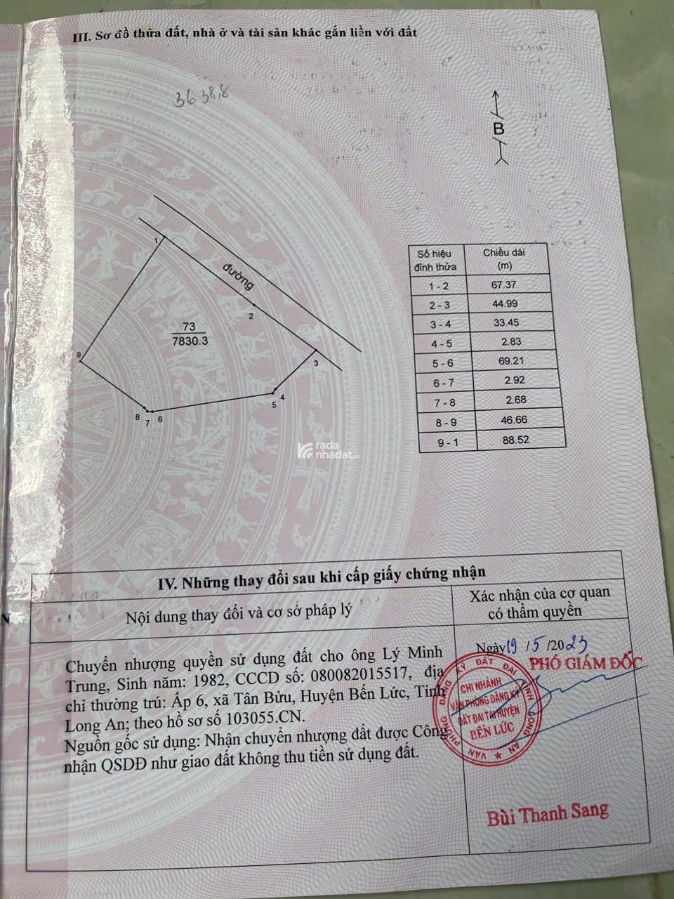 Bán đất lúa (chính chủ), gần KDC Nam Long, An Thạnh, Bến Lức, Long An
