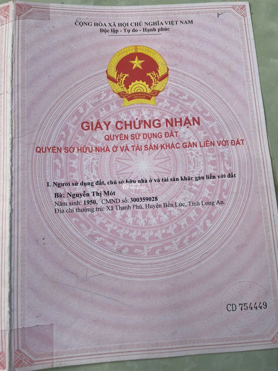 Bán đất lúa (chính chủ), gần KDC Nam Long, An Thạnh, Bến Lức, Long An
