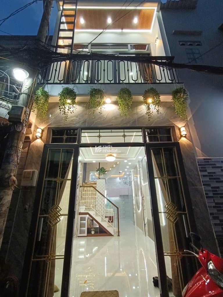 BÁN GẤP NHÀ HẺM XE HƠI -NHÀ MỚI -FULL NỘI THẤT