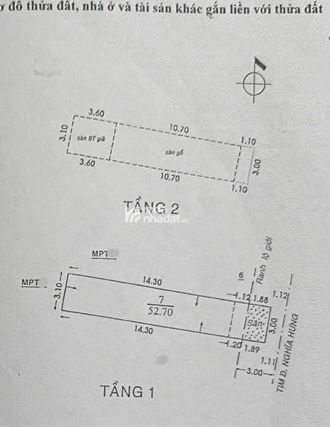 BÁN NHÀ 54m2 Mặt tiền NGHĨA HƯNG, nở hậu, nhỉnh 6 tỷ
