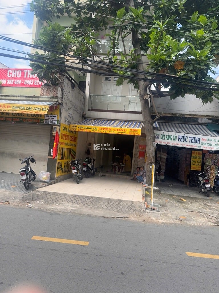 NGAY CHỢ VẢI, MTKD PHÚ THỌ HÒA, TÂN PHÚ, 120M2 HIẾM CÓ. GIẢM 950TR CHỈ CÒN 24.45T TL TỐT