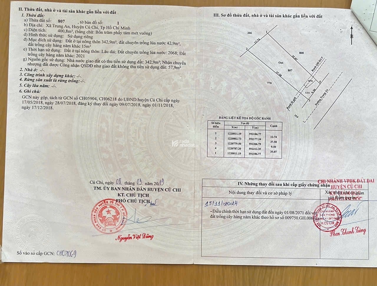 Chủ Ngộp giảm 500tr, bán đất mặt tiền 10m đường Trung An, Củ Chi, 4.5 tỷ