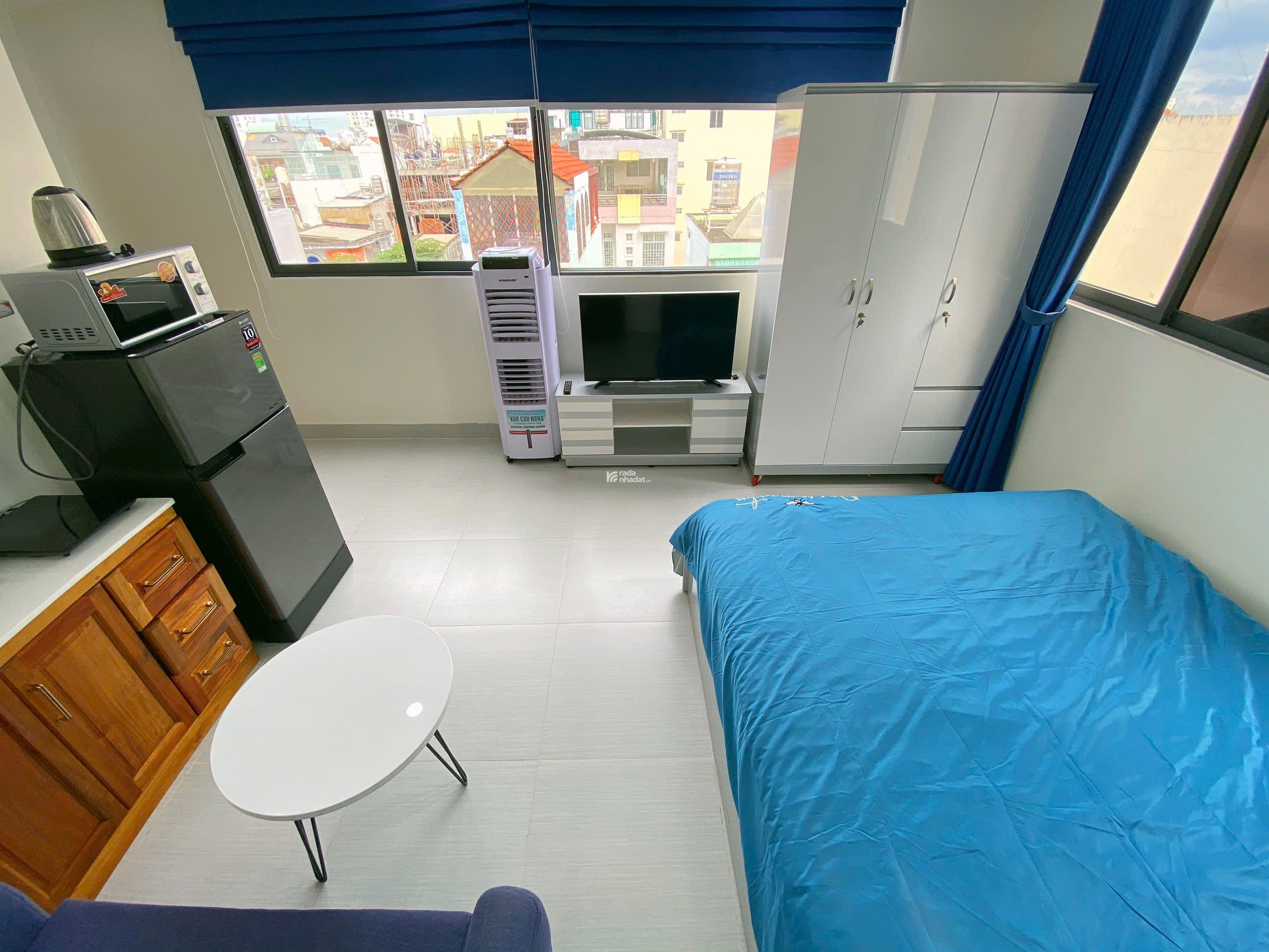 Cho thuê căn hộ studio đủ nội thất Q1 gần Bùi Viện, Pull Man, ĐH Văn Lang