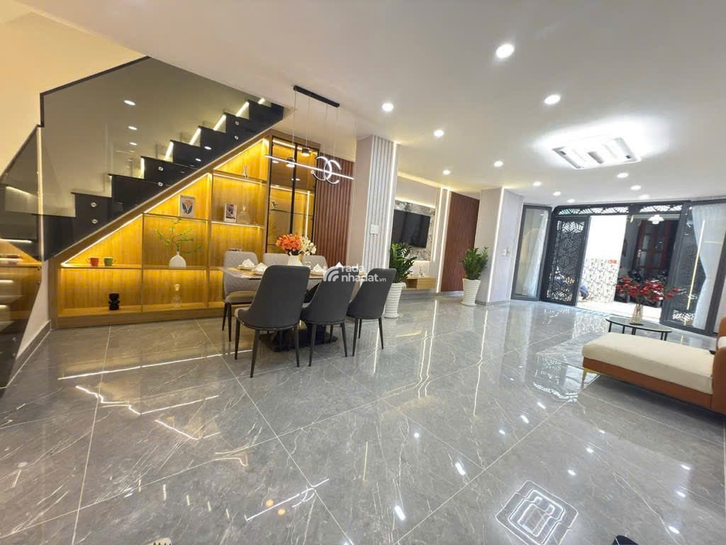 Nhà mới đẹp 4 tầng  full nội thất  Đường số 59  Gò Vấp  5.4x11m  Hẻm xe hơi  Giá 6.99 Tỷ