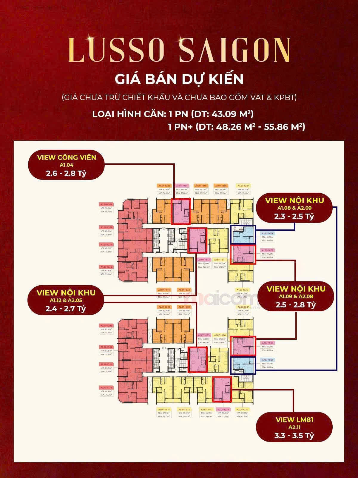 Căn hộ La Pura - Lusso Sai Gon mặt tiền trục đường chính Bình Dương QL13