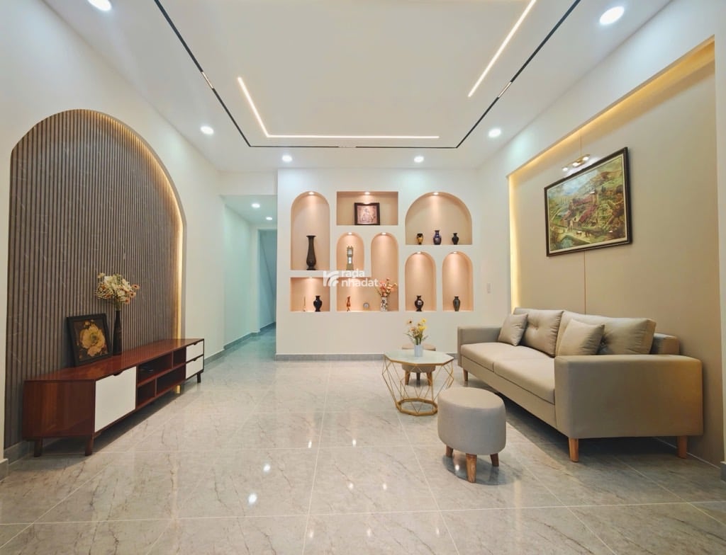 NHÀ MỚI XÂY ÔTÔ ĐỔ CỬA - FULL NỘI THẤT - 5x12M - 5PN, THỐNG NHẤT GÒ VẤP, 6.6 TỶ