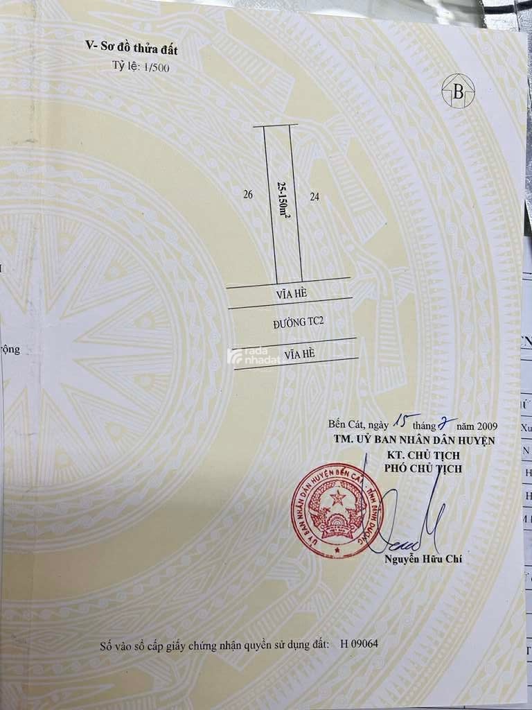 Chủ giảm mạnh đất Bình dương chỉ còn 2tỷ3