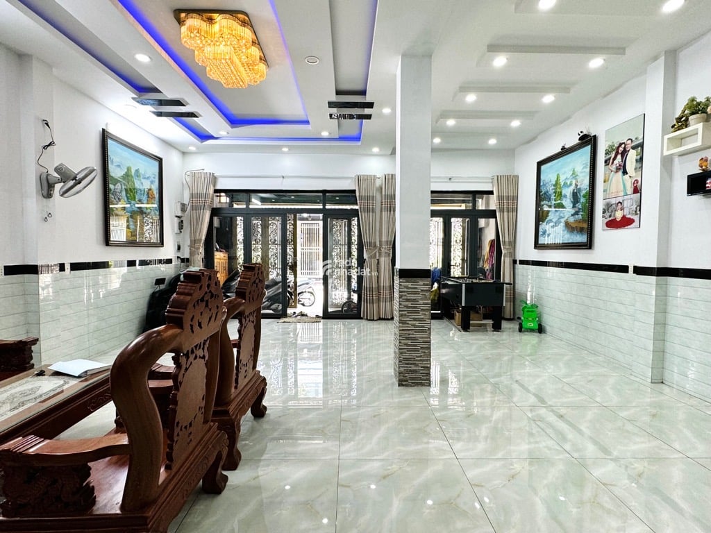 BÁN NHÀ KHU ĐẮC ĐỊA TRƯỜNG CHINH - PHAN HUY ÍCH 5 TẦNG, 8PN, NGANG 5M DT 105M2,12.X TỶ